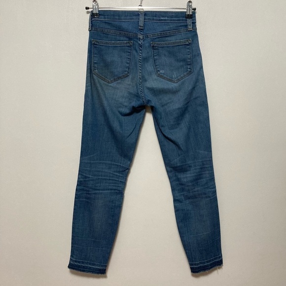 J. CREW Lookout High Rise Skinny Ankle Crop Denim Jean   Size 26 - Picture 3 of 8